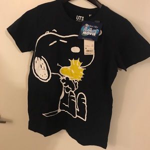 BN Snoopy Uniqlo shirt. From Japan! Size M. Navy